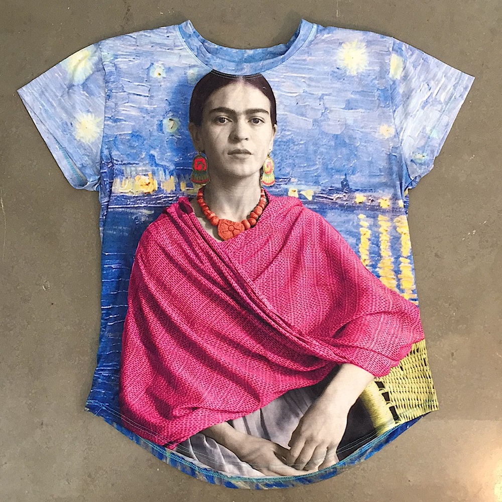 Frida Kahlo AllOver Print Tee (Made in Mexico)